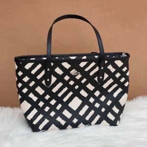 Coach | Wild Plaid Mini Zip Tote